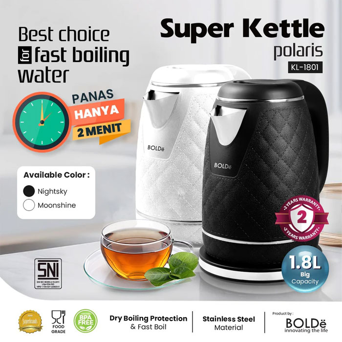 Bolde Super Kettle Polaris - Hitam